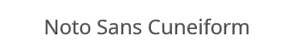 Noto Sans Cuneiform 