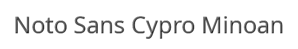 Noto Sans Cypro Minoan 