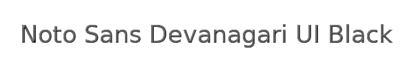 Noto Sans Devanagari UI Black 