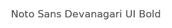 Noto Sans Devanagari UI Bold 
