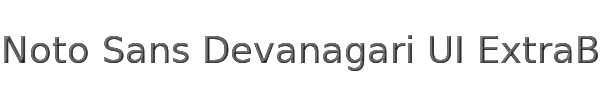 Noto Sans Devanagari UI ExtraBold 