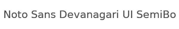 Noto Sans Devanagari UI SemiBold 