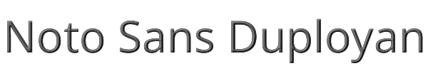 Noto Sans Duployan 