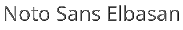 Noto Sans Elbasan 