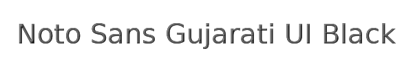 Noto Sans Gujarati UI Black 