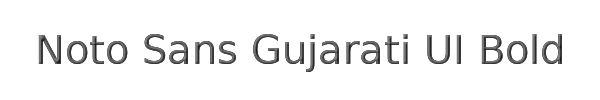 Noto Sans Gujarati UI Bold 