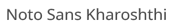 Noto Sans Kharoshthi 