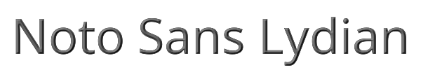 Noto Sans Lydian 