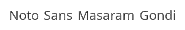 Noto Sans Masaram Gondi 