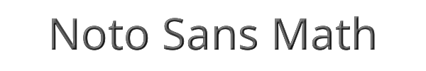 Noto Sans Math 