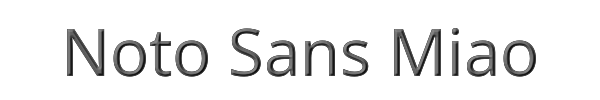 Noto Sans Miao 