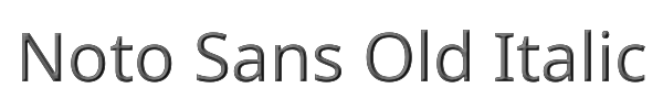 Noto Sans Old Italic 