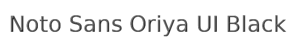 Noto Sans Oriya UI Black 