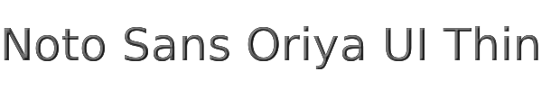 Noto Sans Oriya UI Thin 