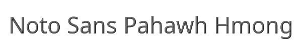 Noto Sans Pahawh Hmong 