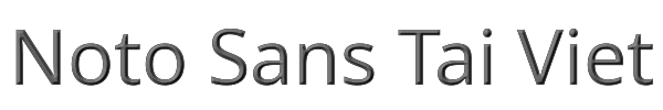 Noto Sans Tai Viet 