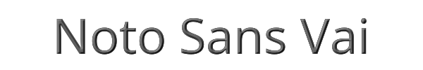 Noto Sans Vai 