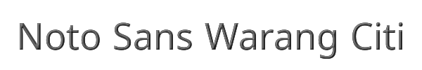 Noto Sans Warang Citi 
