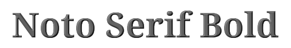 Noto Serif Bold 