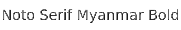 Noto Serif Myanmar Bold 
