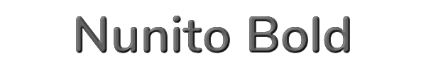 Nunito Bold 