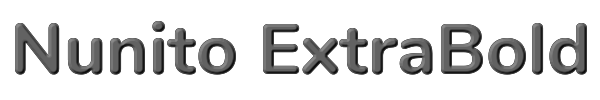 Nunito ExtraBold 