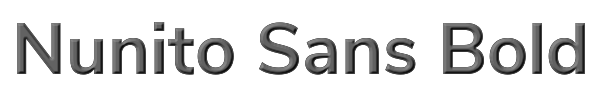 Nunito Sans Bold 
