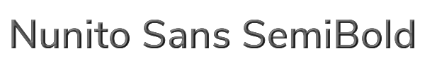 Nunito Sans SemiBold 