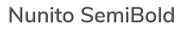 Nunito SemiBold 