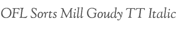 OFL Sorts Mill Goudy TT Italic 