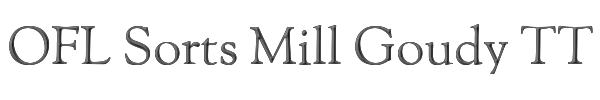 OFL Sorts Mill Goudy TT 