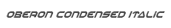 Oberon Condensed Italic 