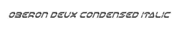 Oberon Deux Condensed Italic 