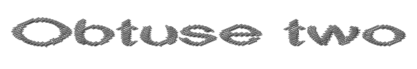 Obtuse two 