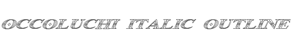Occoluchi Italic Outline 