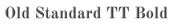 Old Standard TT Bold 