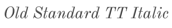 Old Standard TT Italic 