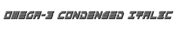 Omega-3 Condensed Italic 
