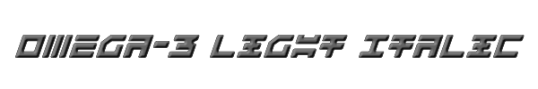 Omega-3 Light Italic 