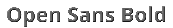 Open Sans Bold 