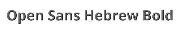 Open Sans Hebrew Bold 