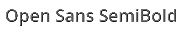 Open Sans SemiBold 