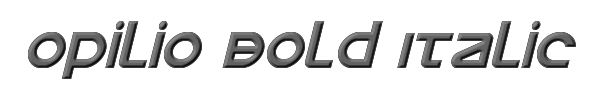 Opilio Bold Italic 