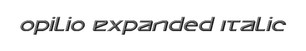 Opilio Expanded Italic 