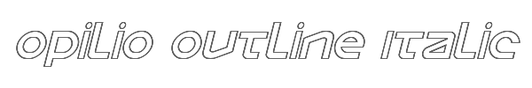 Opilio Outline Italic 