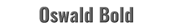 Oswald Bold 