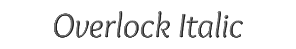 Overlock Italic 