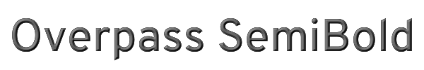 Overpass SemiBold 