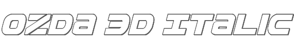 Ozda 3D Italic 