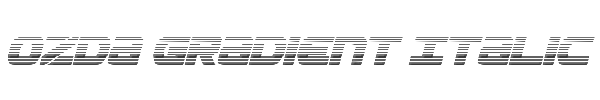 Ozda Gradient Italic 